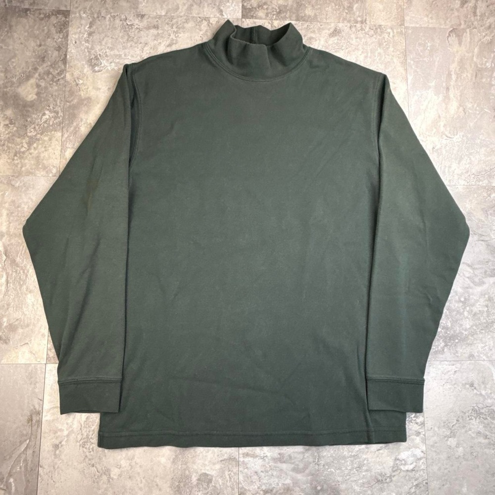 Vintage L.L. bean green long sleeve turtleneck shirt size medium